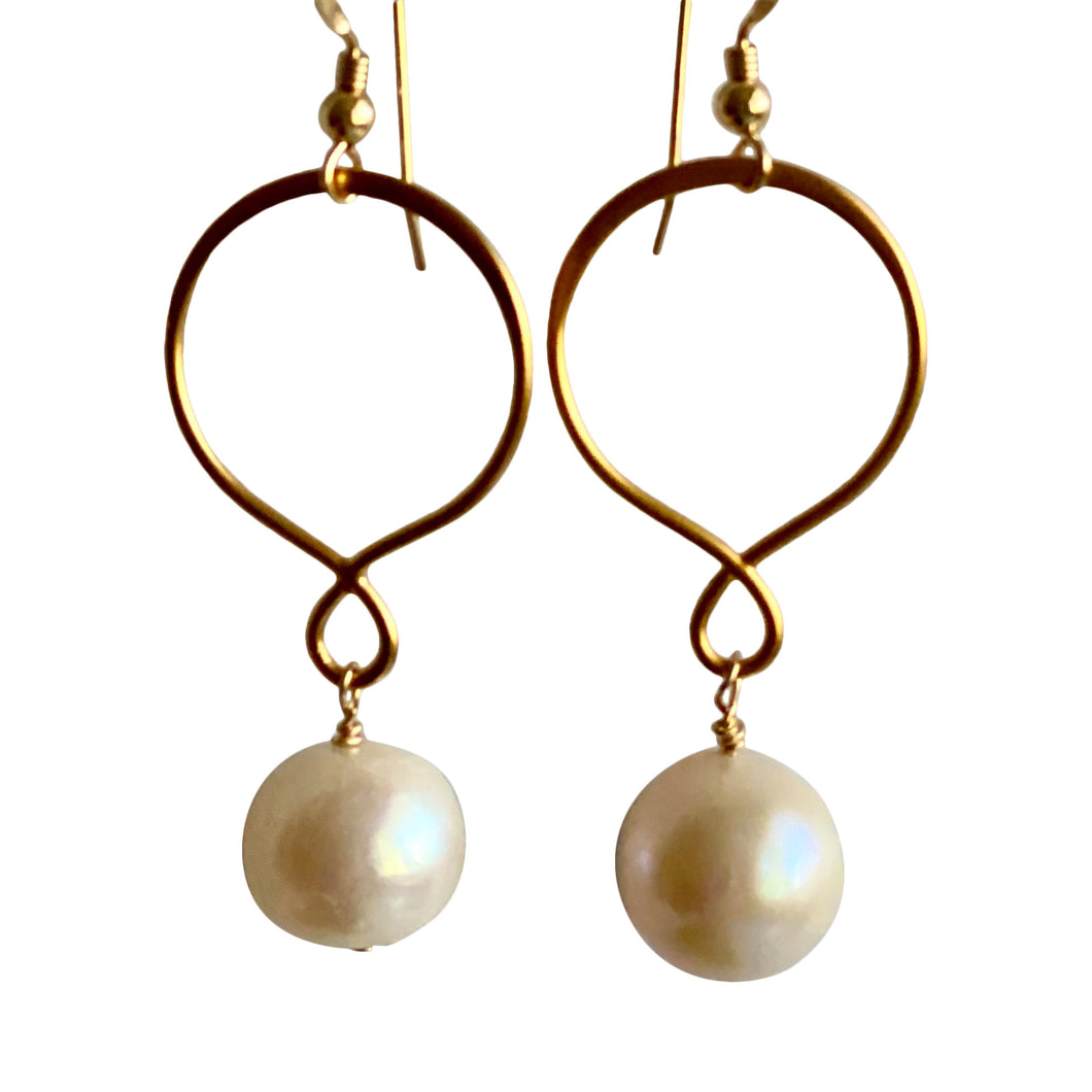 pearl drop earrings