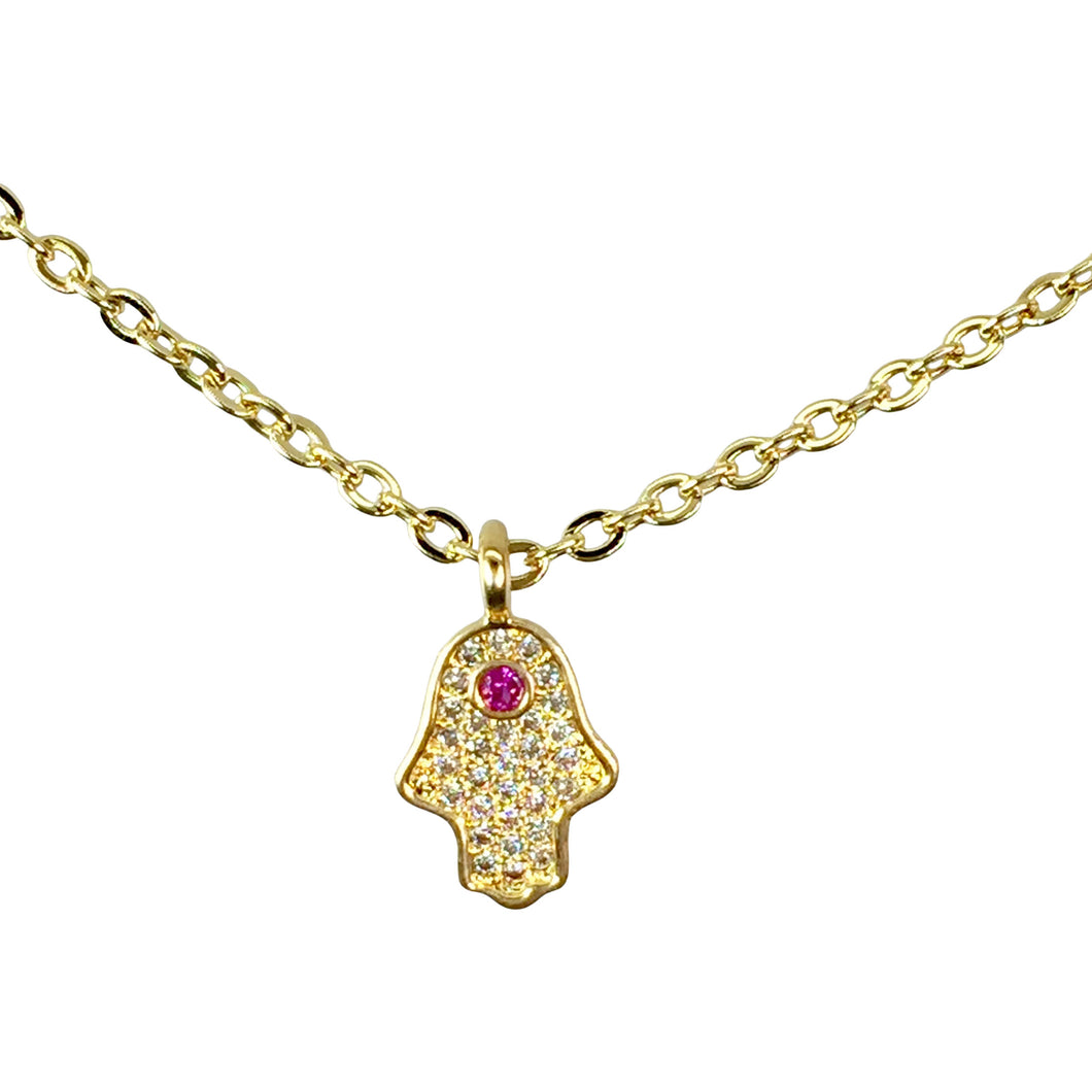 lucky hamsa necklace